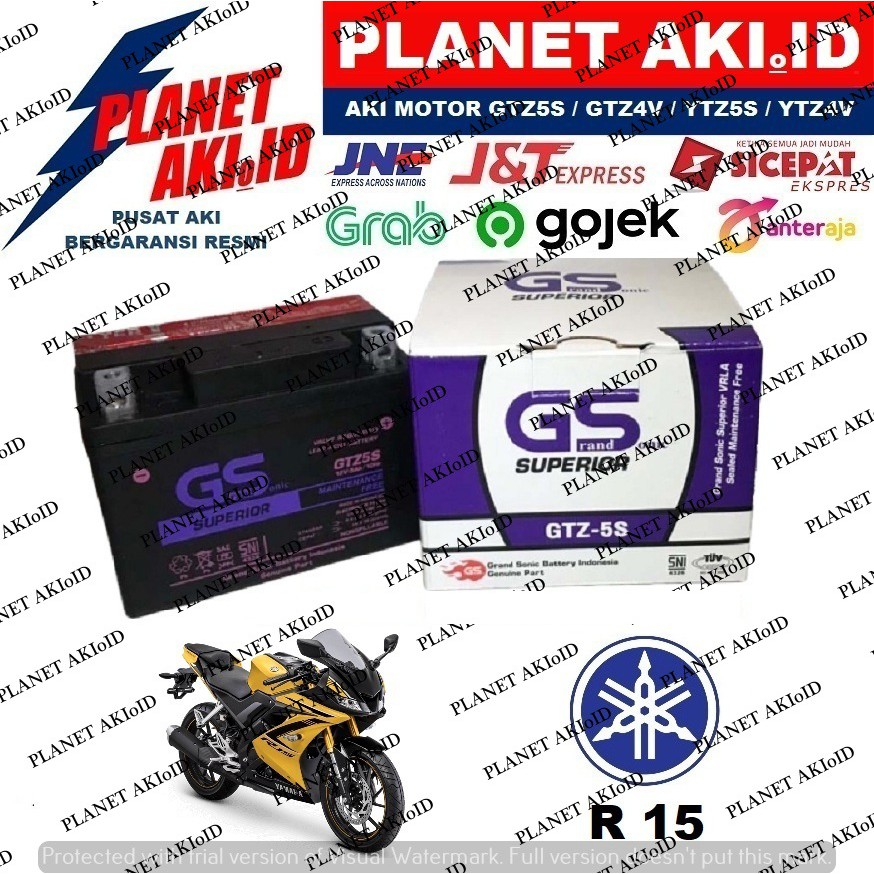 Aki Motor Yamaha R15 R 15 GTZ5S Accu Kering MF