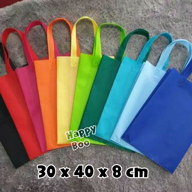 goodie bag tas spunbond polos tas kain polos besar tebal