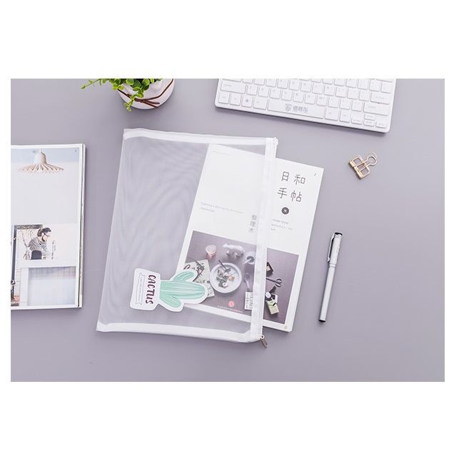 

Terlaris PF13 Desert Cactus Net Portable A4 file Storage pouch bag Tempat Buku - cactus dua Keren