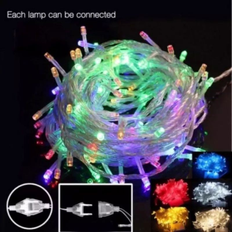 LAMPU TUMBLR LED 10M RGB FAIRY LIGHT / LAMPU NATAL / TUMBLR LIGHT / TWINKLE LIGHT / LAMPU HIAS