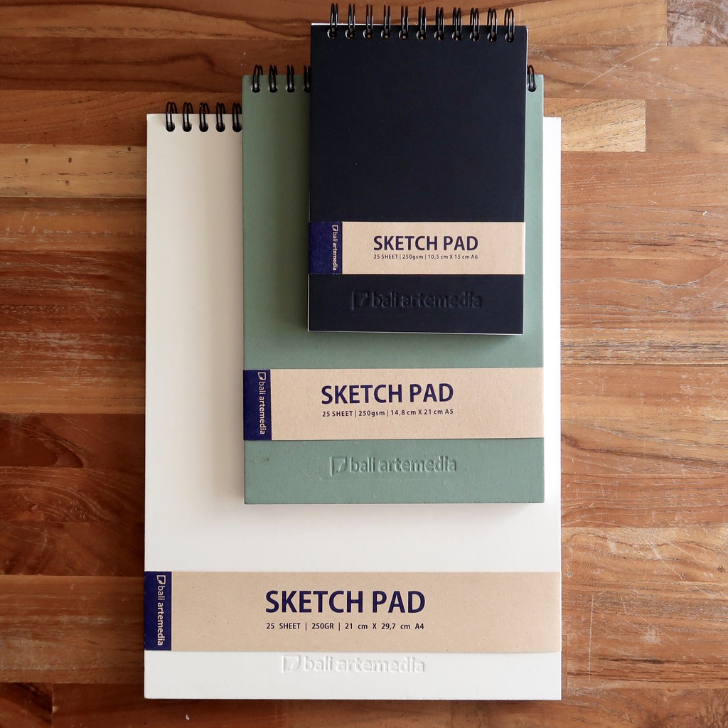 

Sketch Pad Bali Artemedia A6 / A5 / A4 / Sketchbook Drawing Pad Spiral