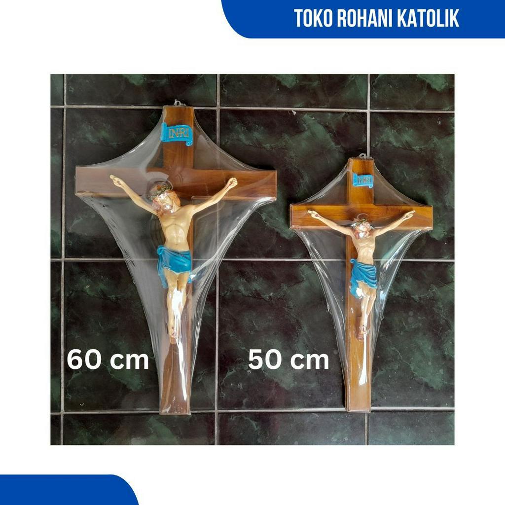 SALIB GANTUNG KATOLIK 50 CM / SALIB GANTUNG BESAR / SALIB DINDING