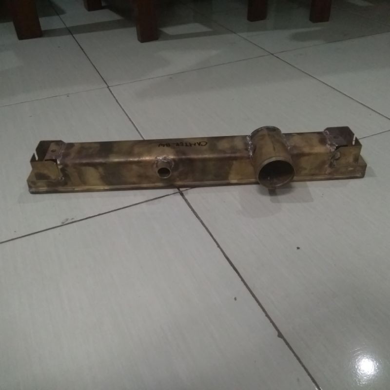 Upper / Atas Tank Radiator Canter pjg 46cm Lis Kuningan