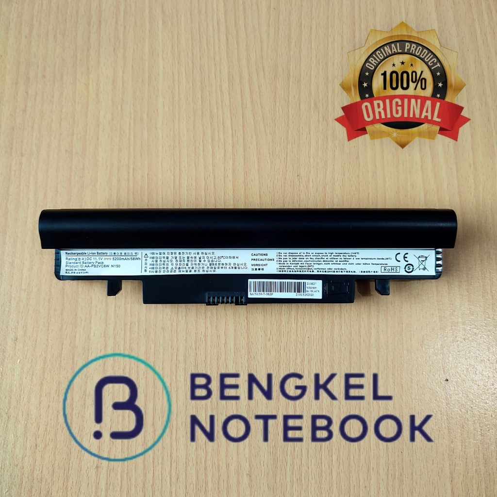 Baterai Samsung NP-N148 Black N150 NP-N150 N230 N218 N220 N143 N145 N350 AA-PB2VC6B AA-PB2VC6W AA-PL2VC6B AA-PL2VC6W AA-PB3VC6B