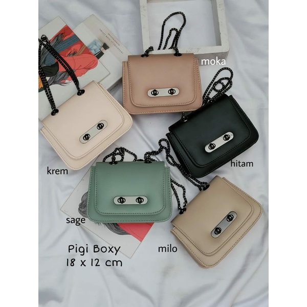 Pigi Boxy Slingbag Tas Selempang Fashion Wanita