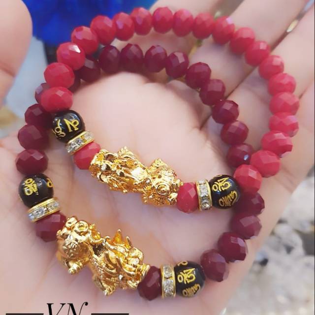 Gelang naga pixiu lapis emas 24k 3020