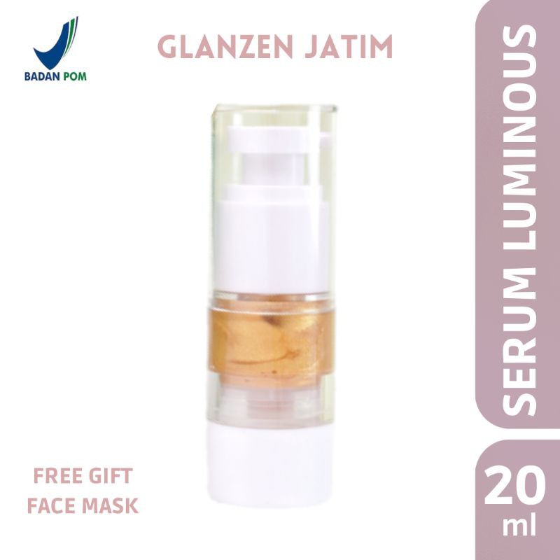Glanzen Lux Serum Gold Luminous 20ml Bpom Whitening Serum Wajah Serum Malam Perawatan Kulitm