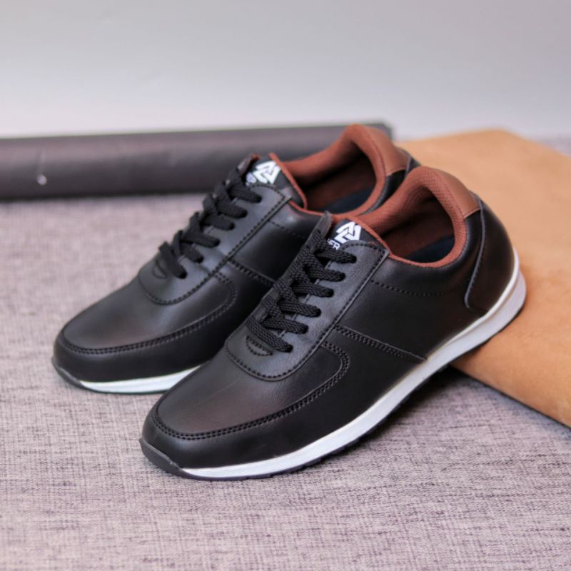 Sepatu Sneakers Kasual Pria Original Local Handmade Sneaker Formal Kasual Kerja Santai Kuliah Cowok