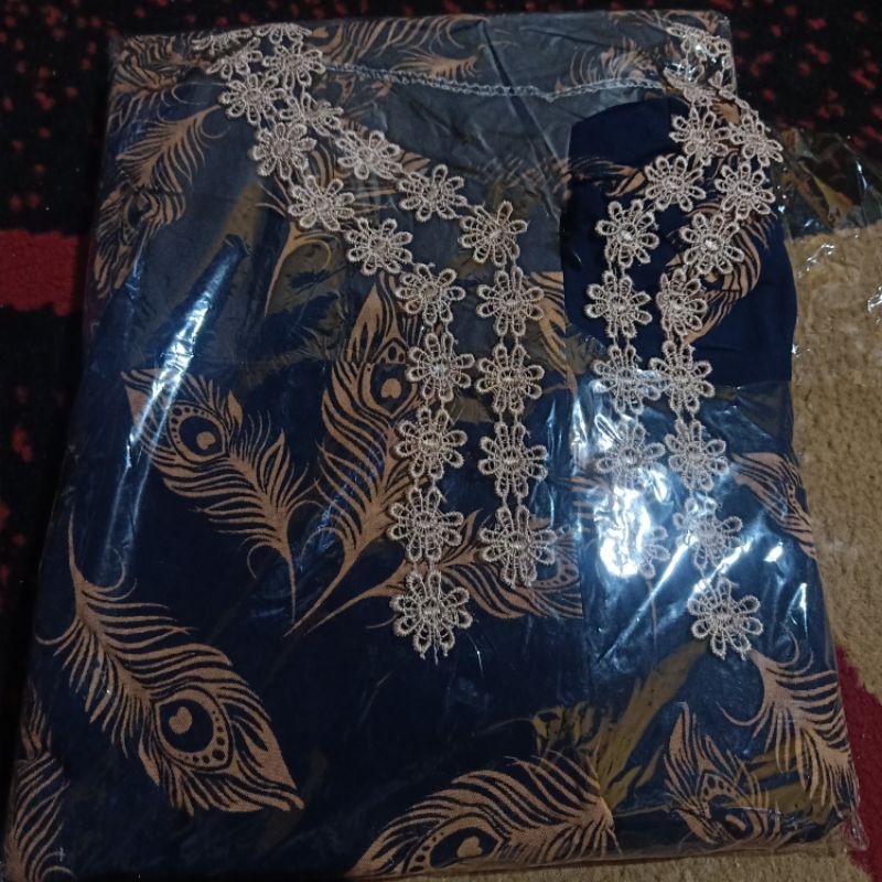 DASTER ARAB ZEMA | RAYON SUPER GRADE A | RESLETING DEPAN BUSUI | RENDA MILO-Mtf merak navy