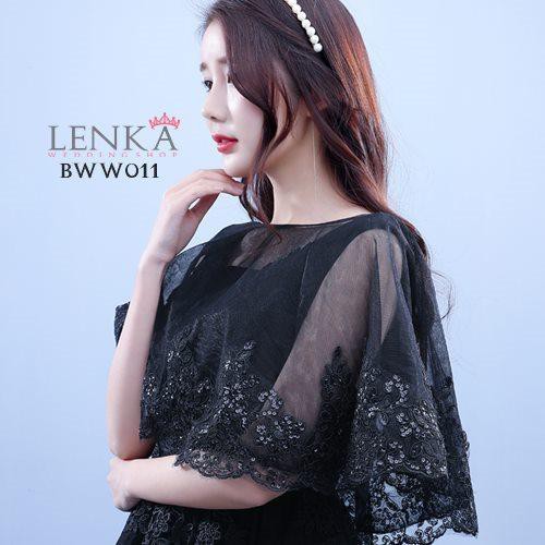 [STOK TERBATAS] BOLERO CARDIGAN AKSESORIS PENGANTIN PESTA WANITA HITAM BWW011