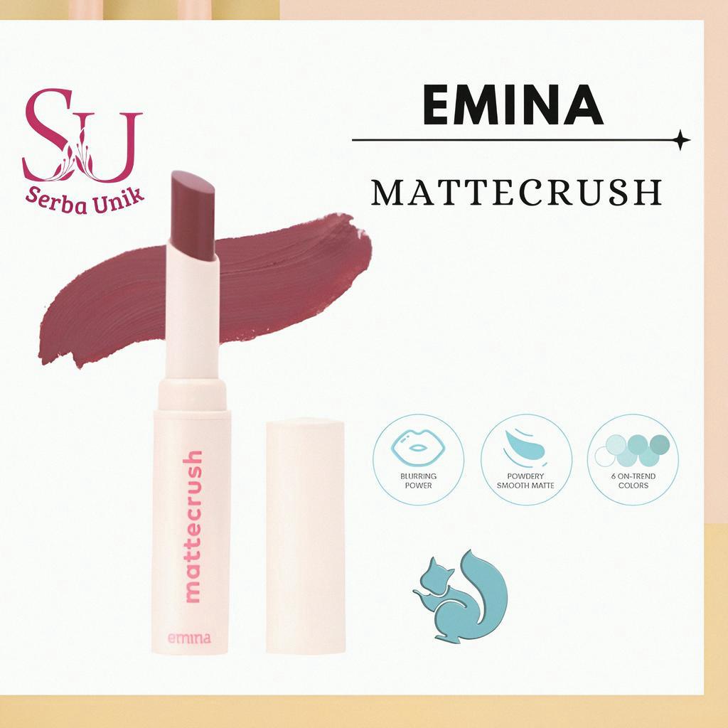 Emina Mattecrush 2gr | Lip Cream Powdery Smooth Matte Finish