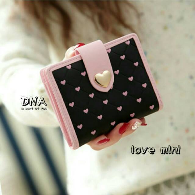 Dompet lipat murah/dompet love mini