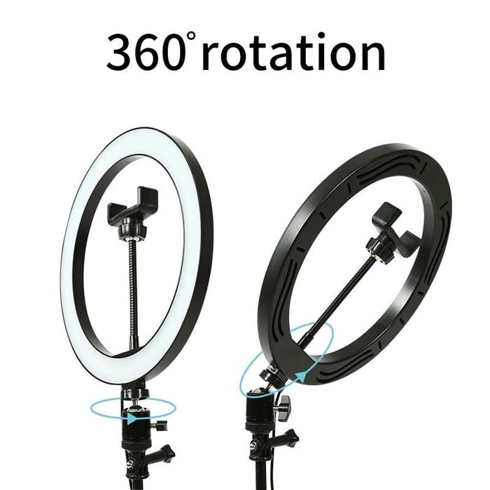 NA - Tripod Ring Selfi Light 26 Cm Tinggi 2 Meter 360 Rotation