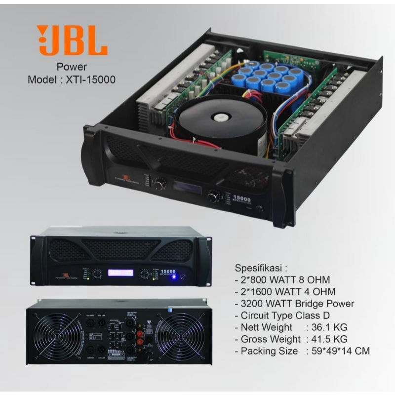 JBL POWER AMPLIFIER XTI-15000 ORIGINAL GOOD QUALITY