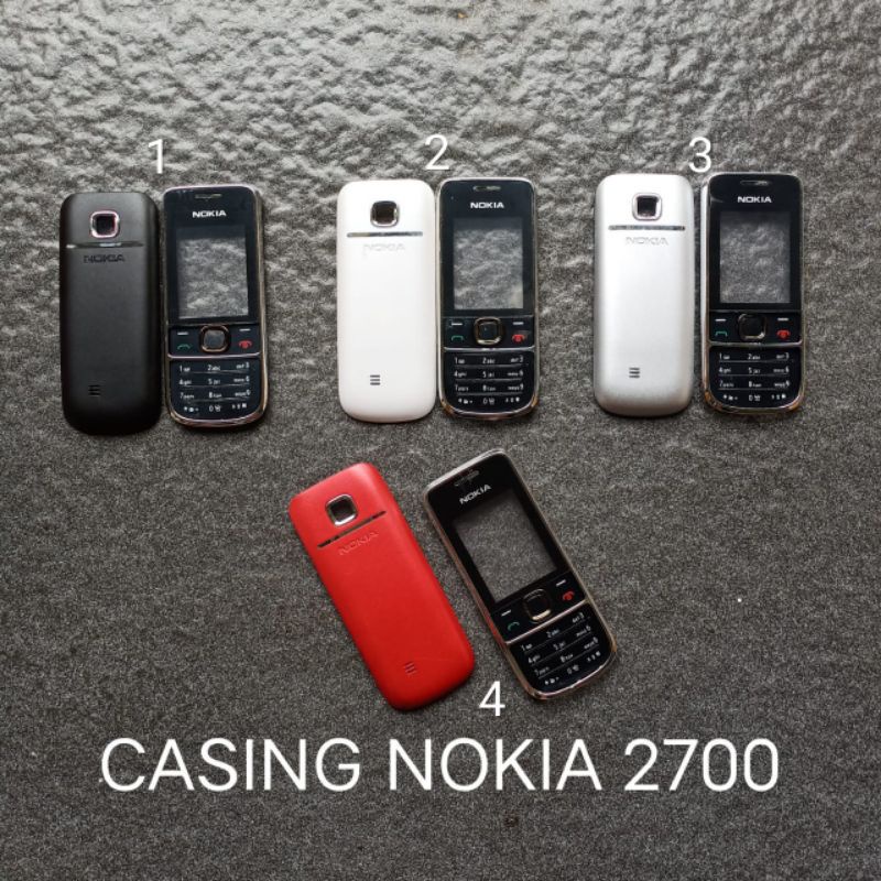 Casing Nokia 2700 2700C . 2710 . 2730 . 2100 . 2220s / 2220 Slide . 2233 . 2310 . 2323 . 2330 . 2600 . 2600c / 2600 Classic . 2610 . 2630 . 2680s / 2680 Slide . 2690 . 3100 . 3110 . 3120c 3120 Classic . 3600s 3600 Sleding kesing housing backdoor back door