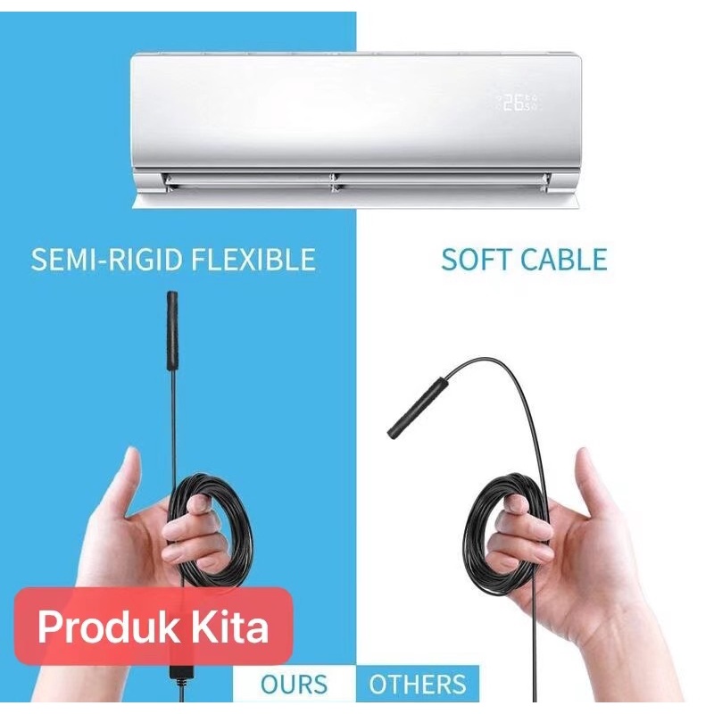 i11 Android USB Endoscope 5.5mm Camera Mini Kabel 5 Meter Semi Rigid Otoscope Borescope