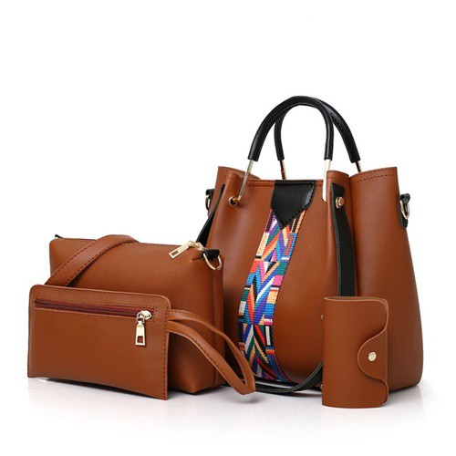 201194 Handbag Cewek Tas Fashion Wanita Import 4 in 1 CR7628 BTH3108 BQ3155 175542 LT1691