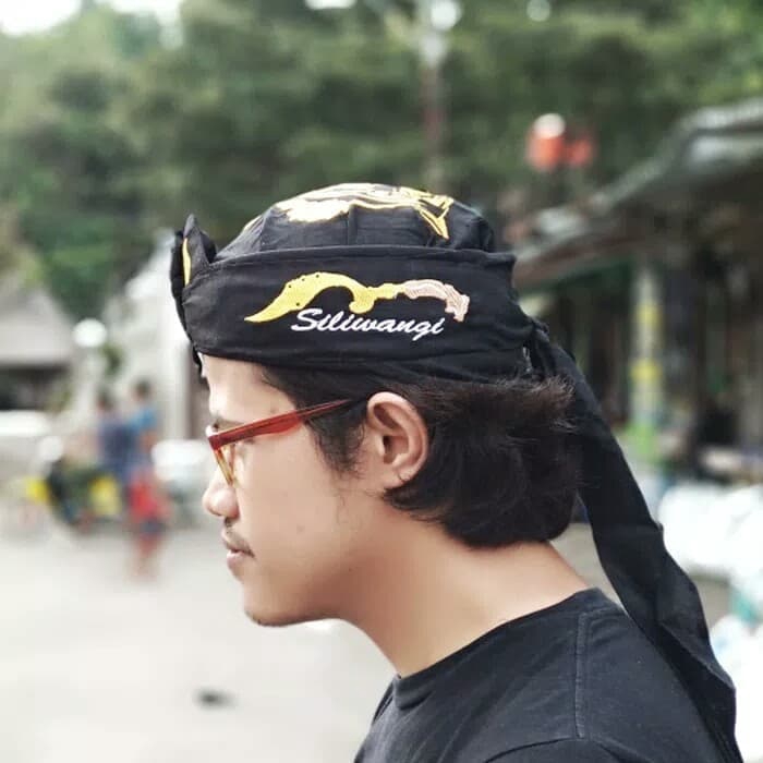 iket praktis sunda bordir kujang siliwangi - maung padjajaran