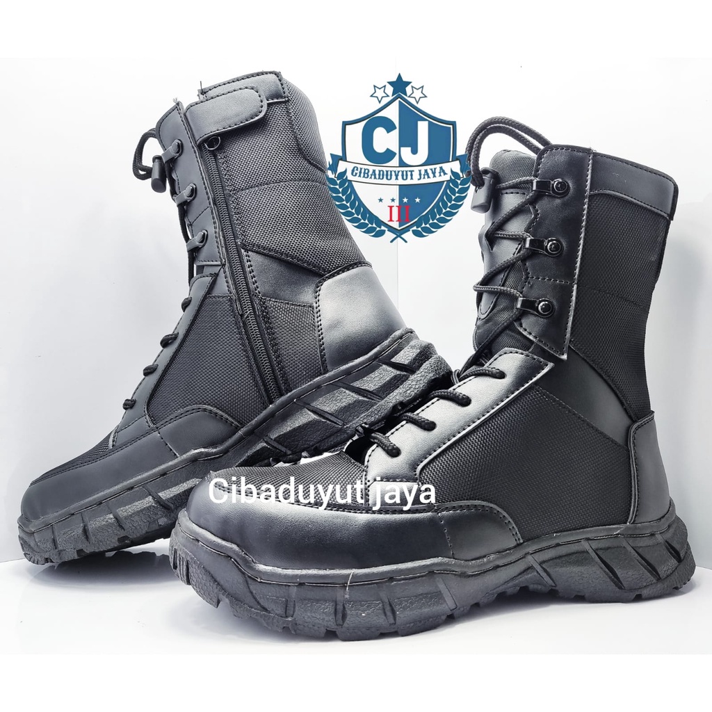 SEPATU PDL HITAM COMBAT NINJA TNI POLRI DELTA CORDURA TERLARIS!