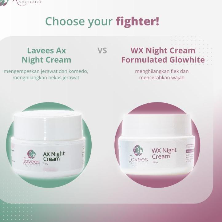 ↴ Lavees Cosmedics - WX Night Cream (Krim Malam Flek & Melasma; Dengan Konsultasi) ☸