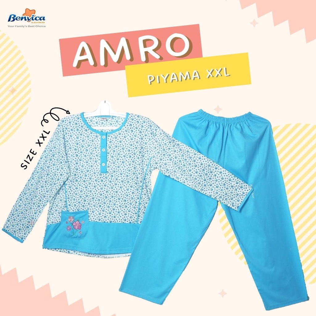 BAJU TIDUR PIYAMA KAOS ADEM JUMBO DEWASA  XXL