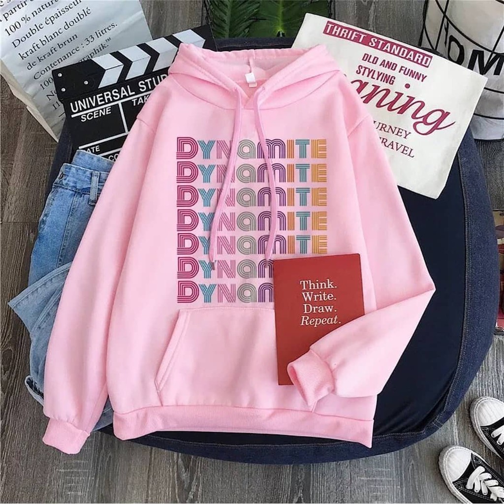 HOODIE WANITA DYNAMITE - ATASAN TEBAL KOREA PREMIUM