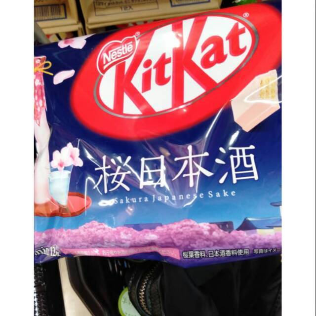 Kitkat hand carry Jepang "sakura japanese sake"