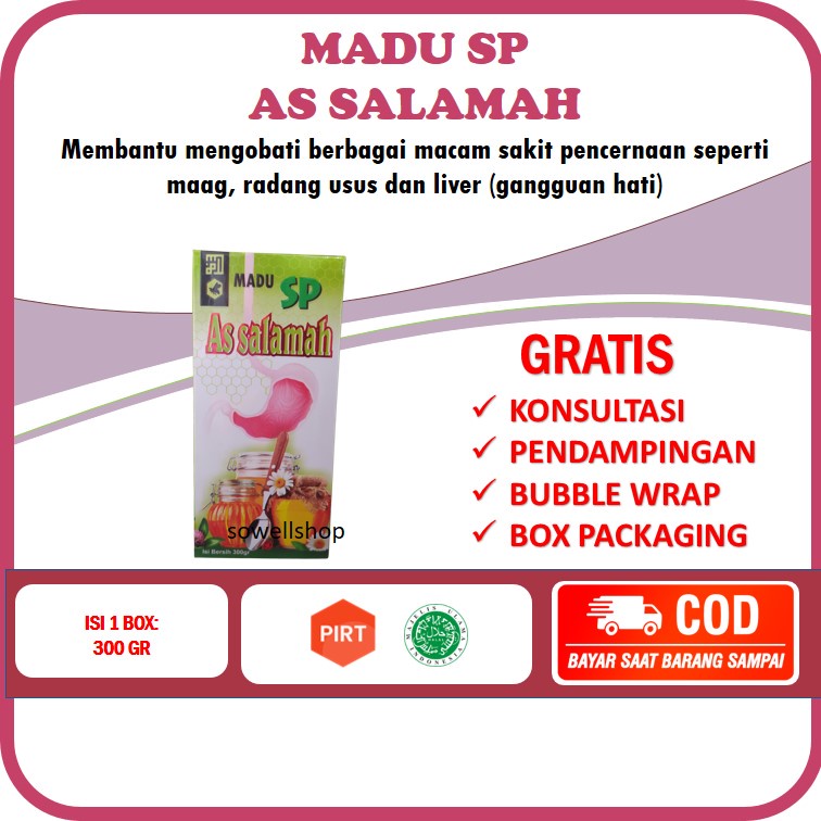 

Madu Spesial Pencernaan SP As Salamah Obat Herbal Maag Liver Radang Usus Asam Lambung