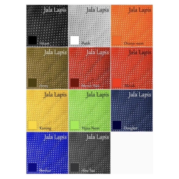 Kain Mesh Jala Jaring Furing Import Halus ( Jala Lapis Mini ) 091
