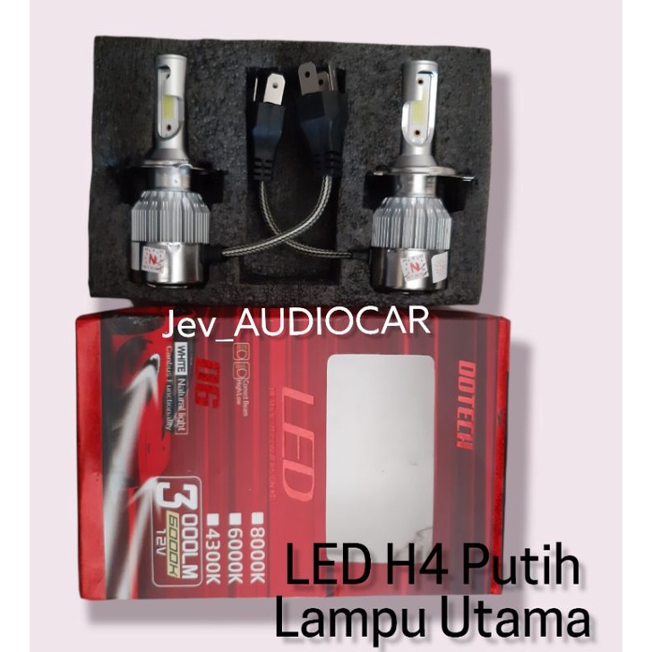 LED H4 Lampu UTAMA MOBIL H4 DOTECH PUTIH