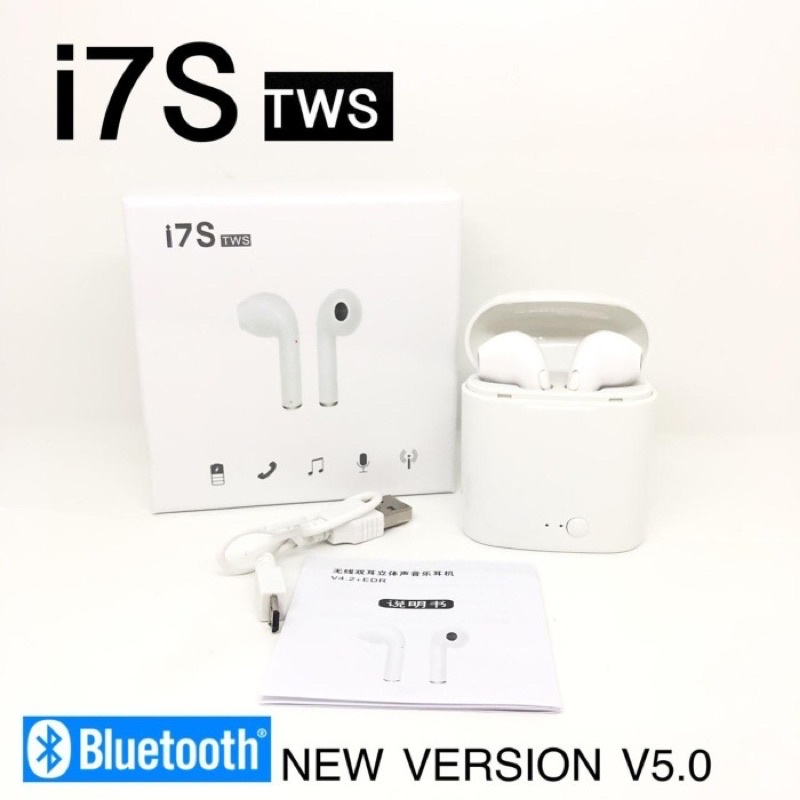 BOS - I7S TWS Headset Bluetooth Wireless HF Handsfree