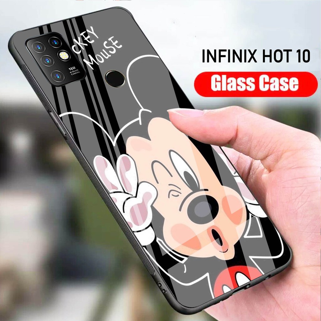 Case Infinix Hot 10  (Softcase Glass Kaca) Infinix Hot 10 (Case Hp) Infinix Hot 10 (S02)