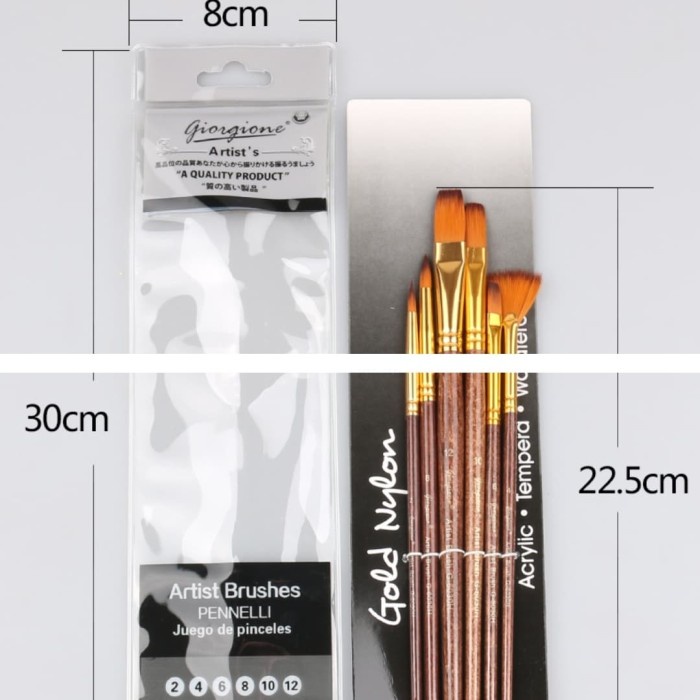 

(DISKON TERMURAH) giorgione brush set G-6030H mix 6pcs