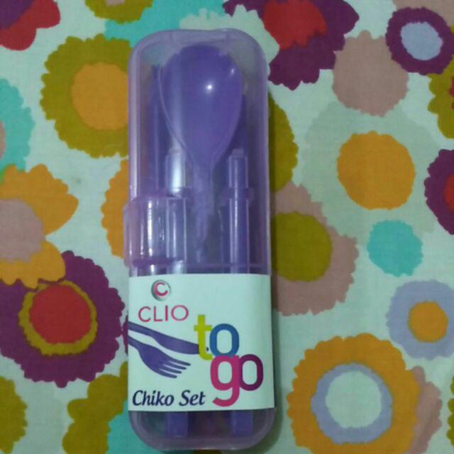 Clio - Cleo Plastic Cultery Set - Perlengkapan Makan Plastik Clio - Cleo