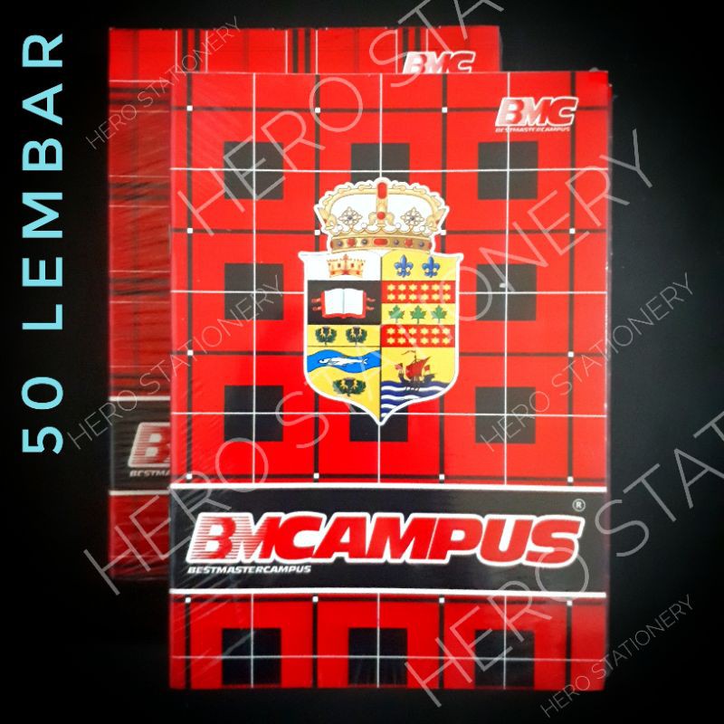 

Buku tulis bmc campus bm 50 lembar . 10 buku