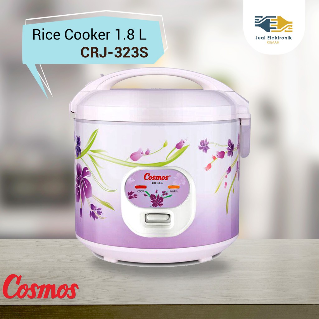 Rice Cooker Cosmos CRJ323S 1.8 Liter Nonstick Anti Lengket Paling