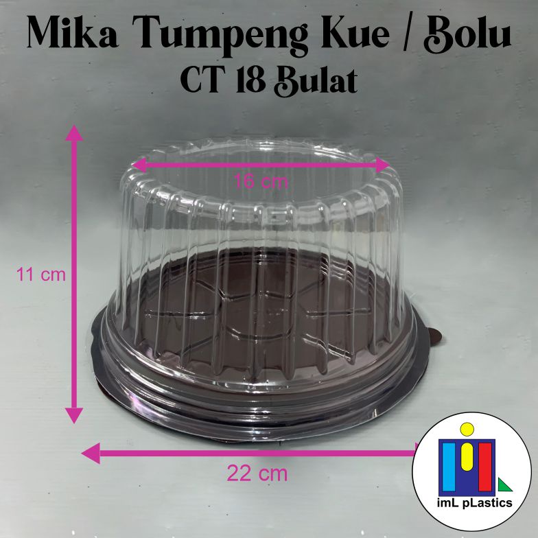 Mika Cake Tray / Box Kue / Kotak Kue / Tumini / Bulat / CT 18 - set 10pcs