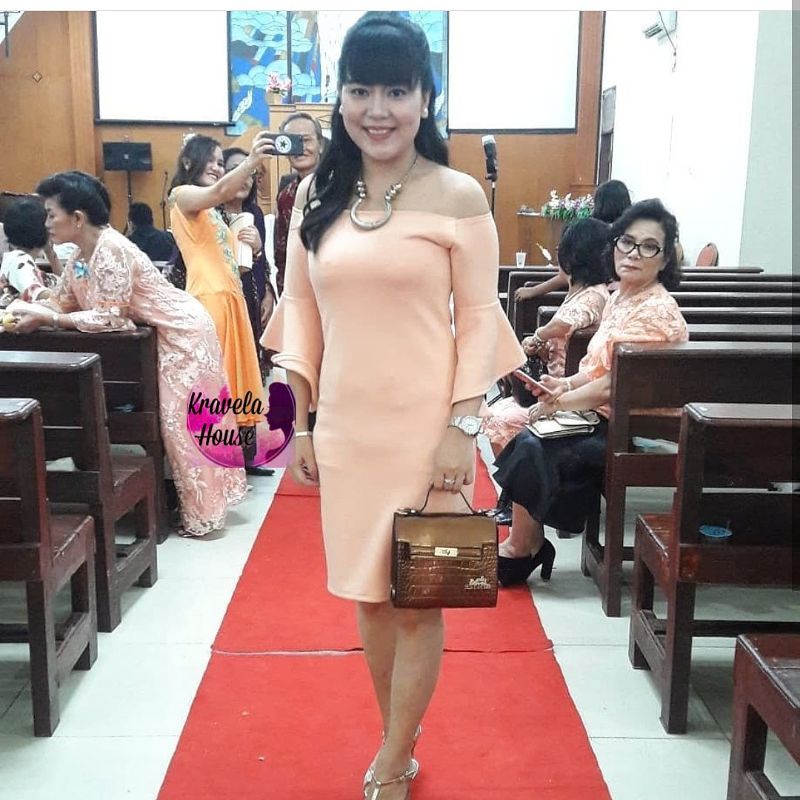 dress scuba peach/salem