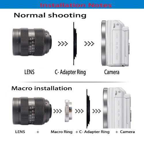 Paling Murah   Lensa Manual mirrorless Fujian 25mm f1.4 CCTV Lens (Swirly Bokeh) buat sony Nex