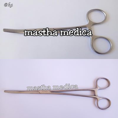 Klem Bengkok Lengkung Hemostatik Forceps Clamp Arugamed