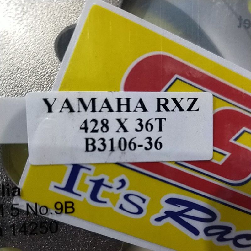 SSS RXZ GER 428 GEAR BELAKANG PNP RXZ RX KING JUPITER VEGA CRIPTON FIZR RX SPECIAL Z125 TIARA ALFA mx135-SSS 428 x 36