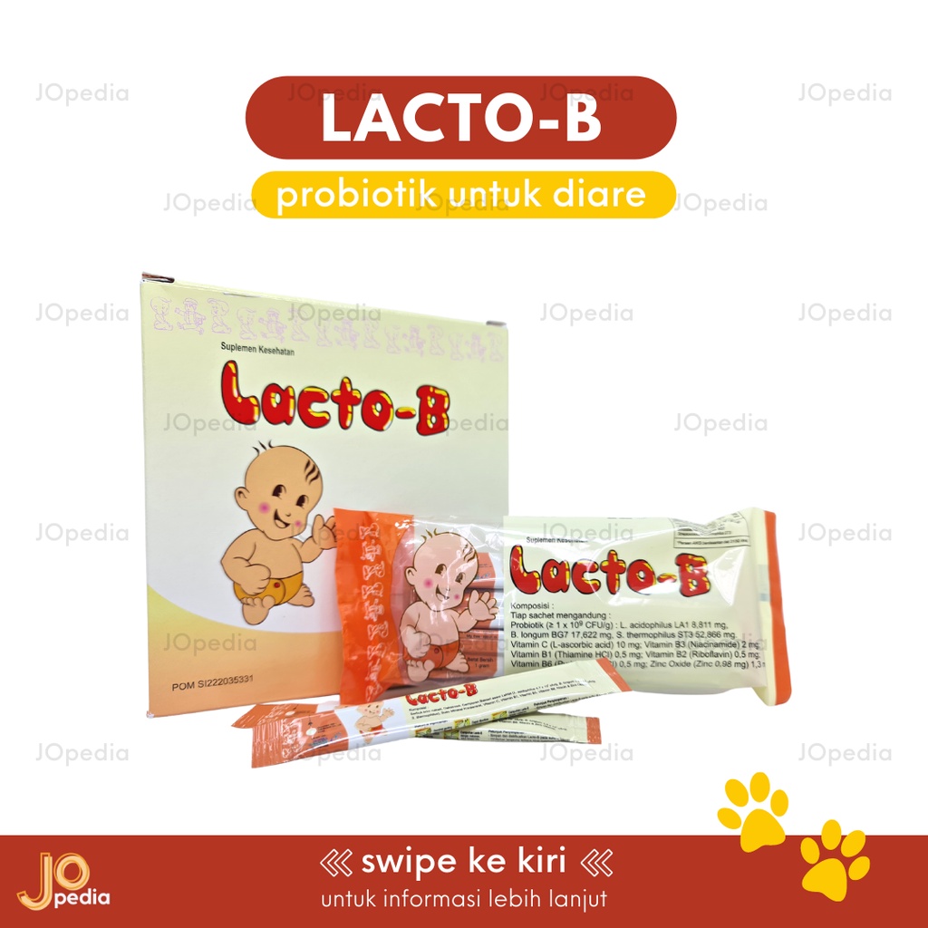 LACTO B Probiotik Obat Diare Mencret Muntah Kucing Anjing Kelinci Hewan Vitamin Pencernaan