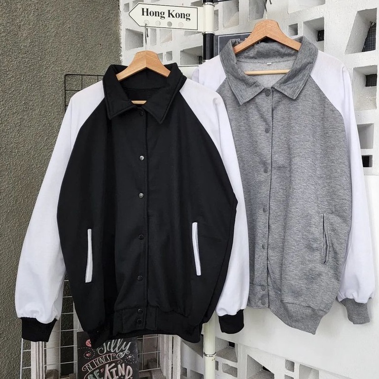 Outwear Carloss Jackett Overrsizeee Gaya Casualll Bahan Fleece