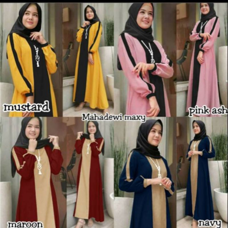 Mahadewi maxi dress fashion muslim wanita