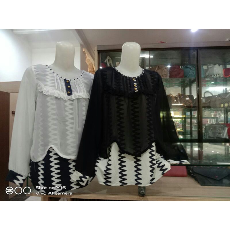 Atasan panjang sifon kaos Merk I CAVELL