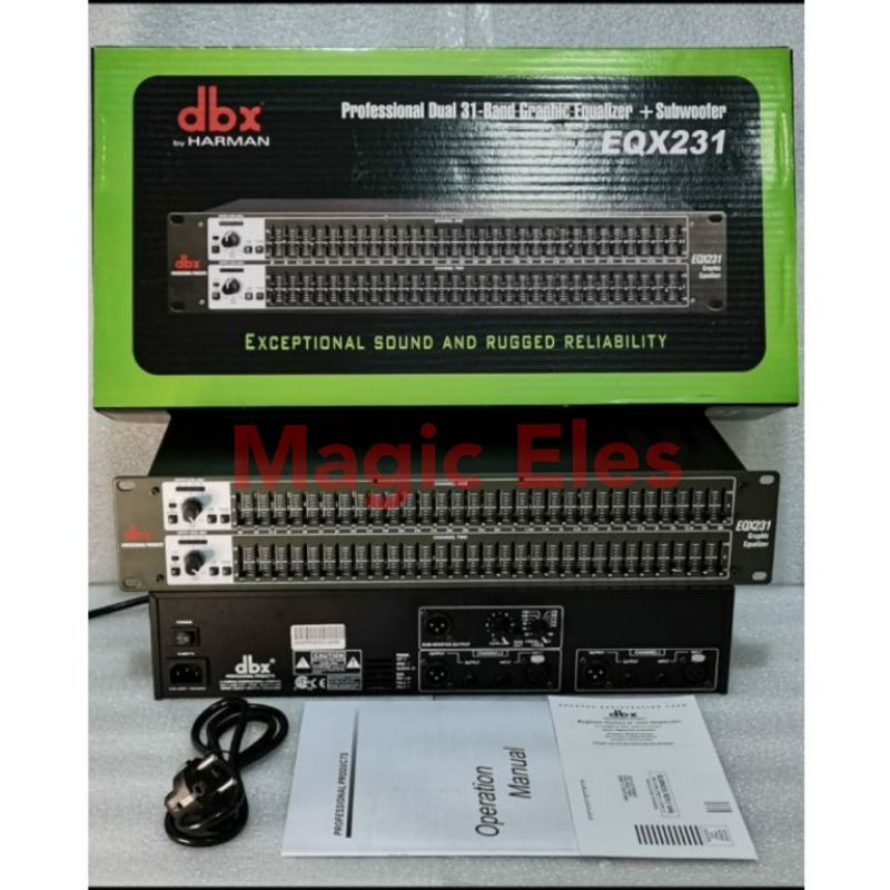 Equalizer DBX EQX231 PLUS Subwoofer/Equaliser EQX 231 + Subwoofer NEW