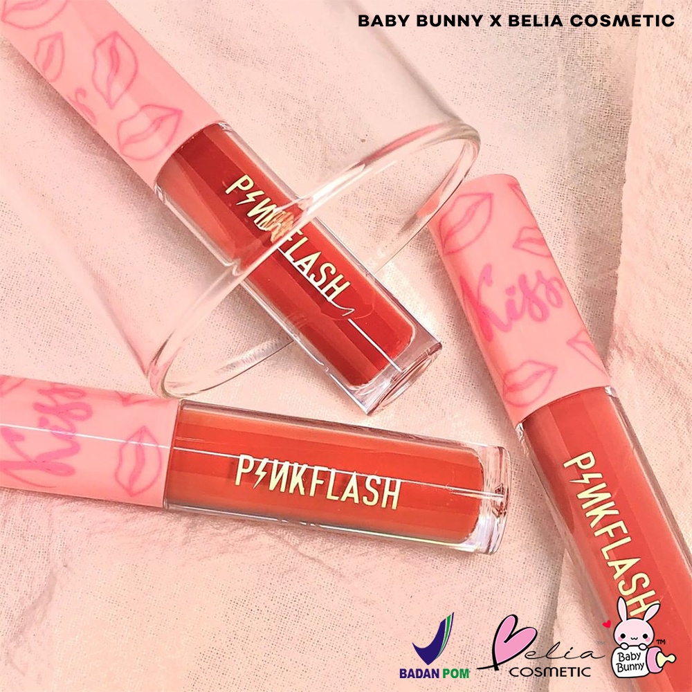 ❤ BELIA ❤ PINKFLASH KISS Lasting Matte Lip Cream OhMyKiss | Pink Flash | Lipcream BPOM PF-L01