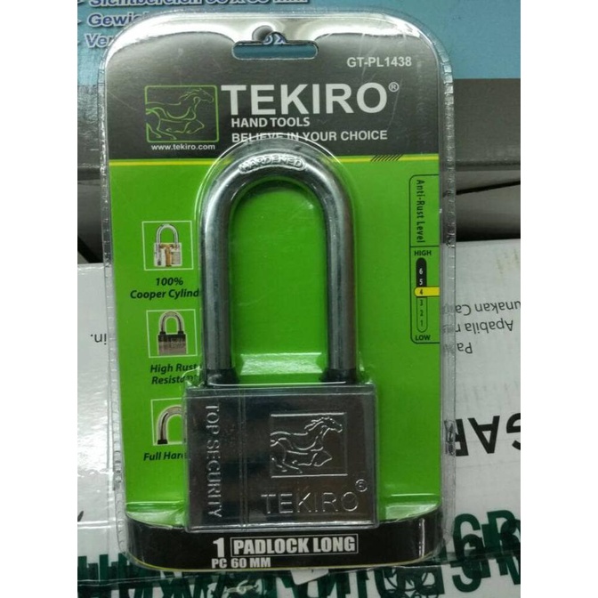 Promo Bulan Ini Gembok Tekiro 60 Mm Panjang / Gembok Tekiro 60 Mm Long / Gembok 60 Mm Trendi