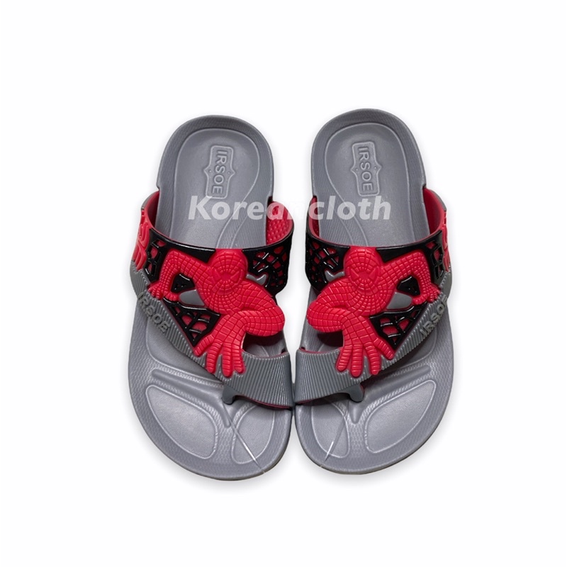 SANDAL JEMPOL KARET SLIP IRSOE 206 ANAK LAKI MOTIF SPIDERMAN