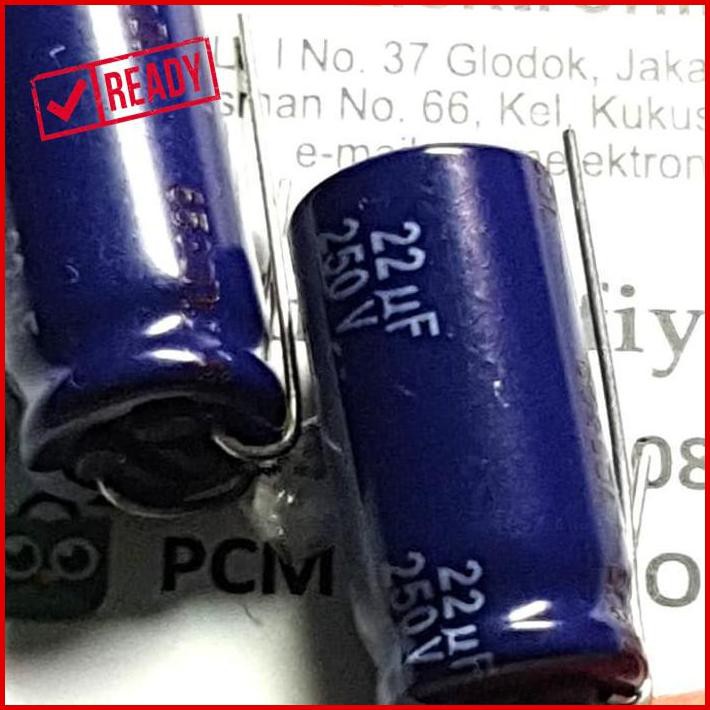 Elco Panasonic 22Uf 250V 22 Mikro 250 Volt Original Pcmel29